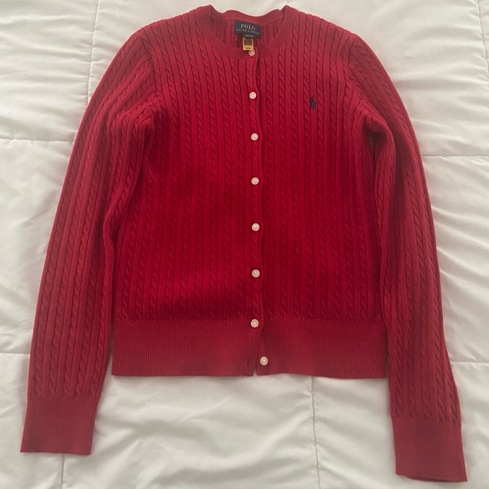 Polo by Ralph Lauren Women's Vibrant Red Cardigan